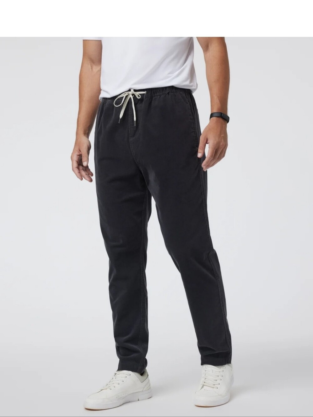 Vuori Optimist Pant Corduroy Charcoal Grey Slim Fit Size XL